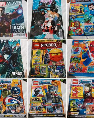 ITALIANO. Set, lotto di 24 riviste e fumetti 