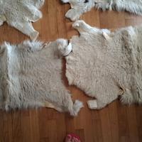 4 tappeti in pelle di pecora
