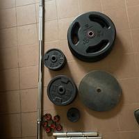 Set Bilanciere, manubri e pesi