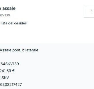 ponte assiale posteriore Renault Clio IV 1.5 -2019