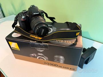 Fotocamera reflex Nikon D3300 + obiettivo 18/55