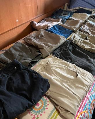 15 Pantaloni Cargo Jeans e Short Assortiti