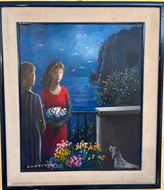 Olio su tela Eliano Fantuzzi