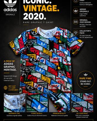 Maglia t-shirt Adidas vintage edizione speciale 