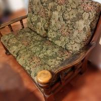 Divano rustico 2 posti in legno