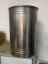 Fusto/Contenitore olio in Acciaio Inox 110 L