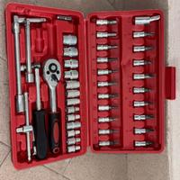 Set chiavi a bussola 46 pezzi con valigetta