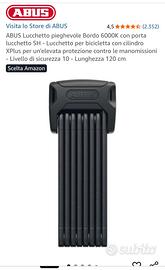 lucchetto pieghevole x bicicletta  Abus 6000K