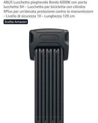 lucchetto pieghevole x bicicletta  Abus 6000K