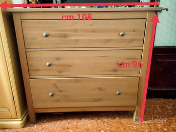 Cassettiera tre cassetti