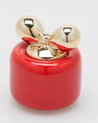 Candela EDG rossa con fiocco oro