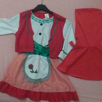 Costume di Carnevale cappuccetto rosso taglia 1-2 