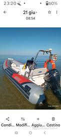 gommone sacs 490 motore envirude 40 CV 