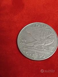 Moneta 50 Centesimi 1939 XVII / BB