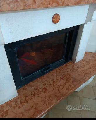 Rivestimento in marmo per termocamino 