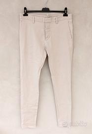 Pantalone uomo Dsquared2, tg 50, beige panna 
