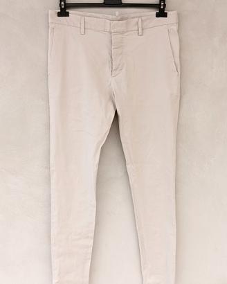 Pantalone uomo Dsquared2, tg 50, beige panna 