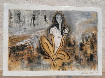 Dipinto "Ragazza Coreana" | Fatto a mano