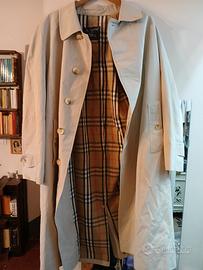 trench coat burberry vintage cappotto uomo beige