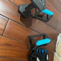 Palestra:manubrio 2.5kg, maniglie push-up e guanti