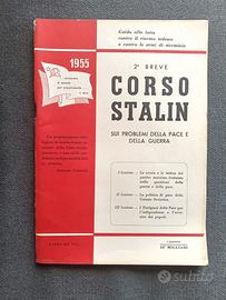 libro vintage politica Stalin PCI 1955 pace guerra
