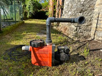 Motore piscina più filtro a sabbia
