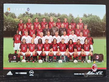 MILAN - Cartolina squadra 2002-2003