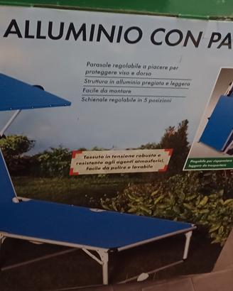 Lettino mare in alluminio 