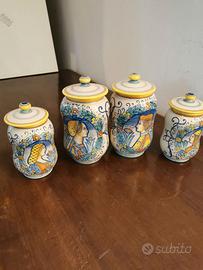 Vasi decorati a mano vintage Deruta serie limitata