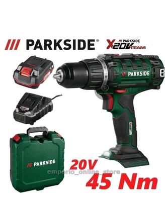 trapano avvitatore Parkside completo 