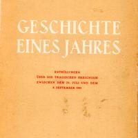 Geschichte eines Jahres di B. Mussolini