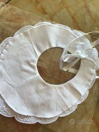 Bavaglino neonato in cotone.