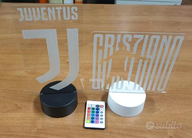 Lampada 3d Juventus led rgb senza fili - Audio/Video In vendita a Latina