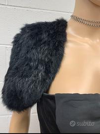 Abito in seta con coprispalle