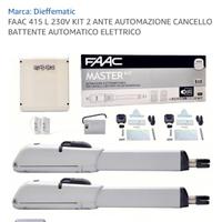 FAAC 415 kit cancello battente anta fino a 4 metri
