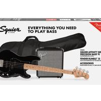 basso elettrico con amplificatore fender