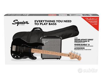 basso elettrico con amplificatore fender