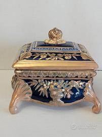 Ceramica a lustro Robbia, cofanetto portagioie