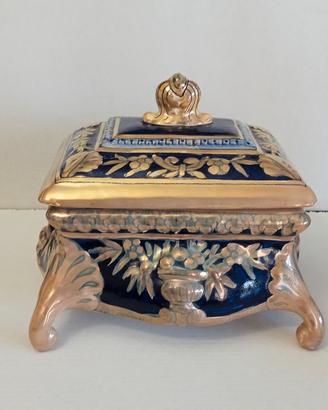 Ceramica a lustro Robbia, cofanetto portagioie