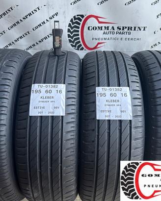 4 PNEUMATICI 195/60 R16 KLEBER ESTIVE