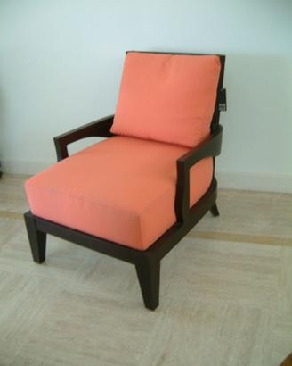 poltrona legnoe tessuto