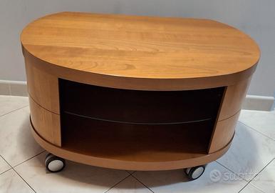 Mobile porta TV ciliegio con ripiano interno