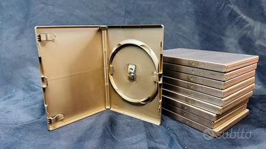 30 custodie dvd singole oro nuove