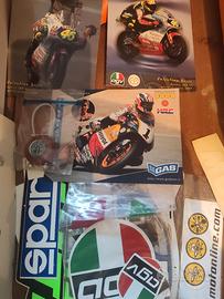 cartoline Valentino Rossi, Doohan ed adesivi vari