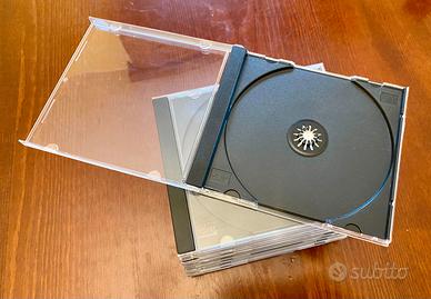 10 Custodie CD / DVD nere + 1 trasparente in omagg