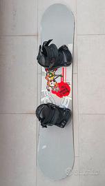 Snowboard tavola 128cm con attacchi