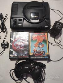 SEGA Megadrive lotto con 2 giochi Mega Drive