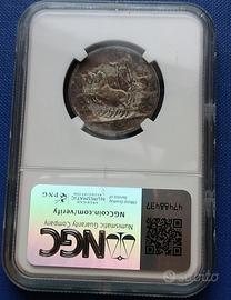 REGNO V.E.III°2 LIRE 1911 R2,NGC V35,AG 10 GRAMMI