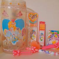 Barattolo con set cartoleria anni 90