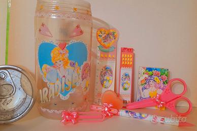 Barattolo con set cartoleria anni 90
